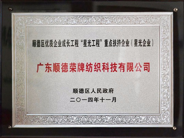 JBO官网-2012年获顺德政府颁发“星光企业”称号